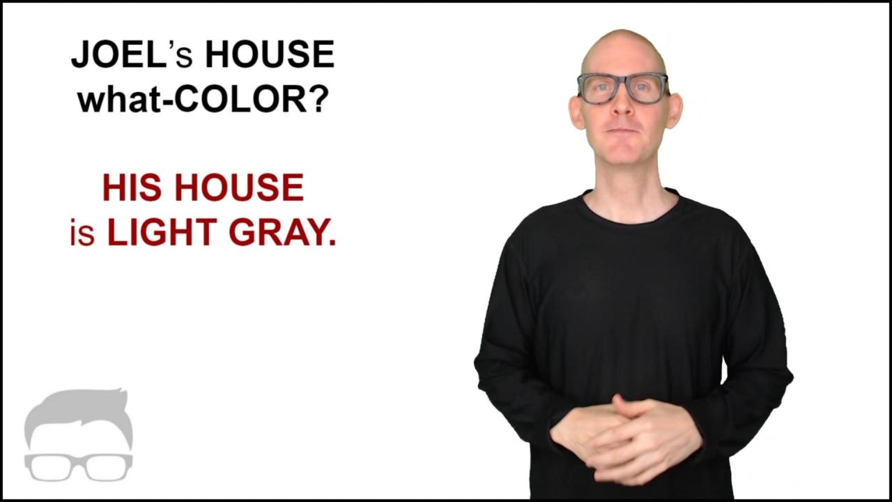 How to Sign Different Colors in ASL