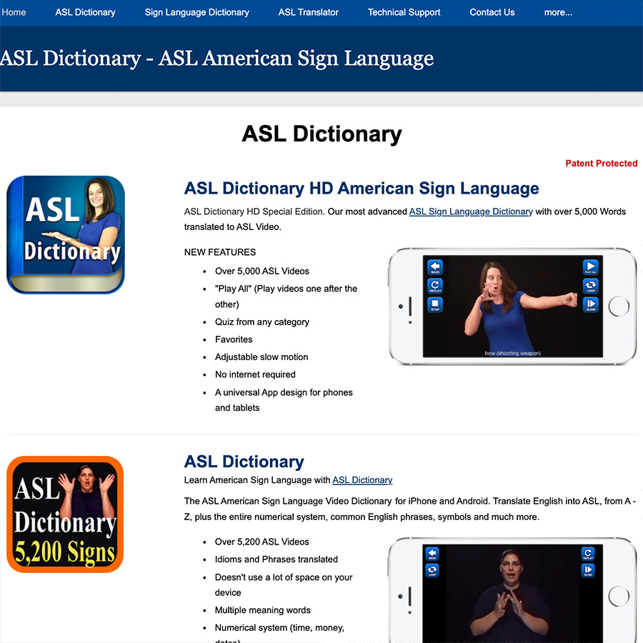 ASL Dictionary – ASL American Sign Language – NeoHear
