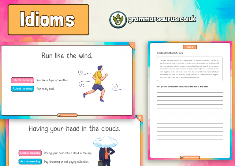 Idioms - A figurative language technique - Grammarsaurus