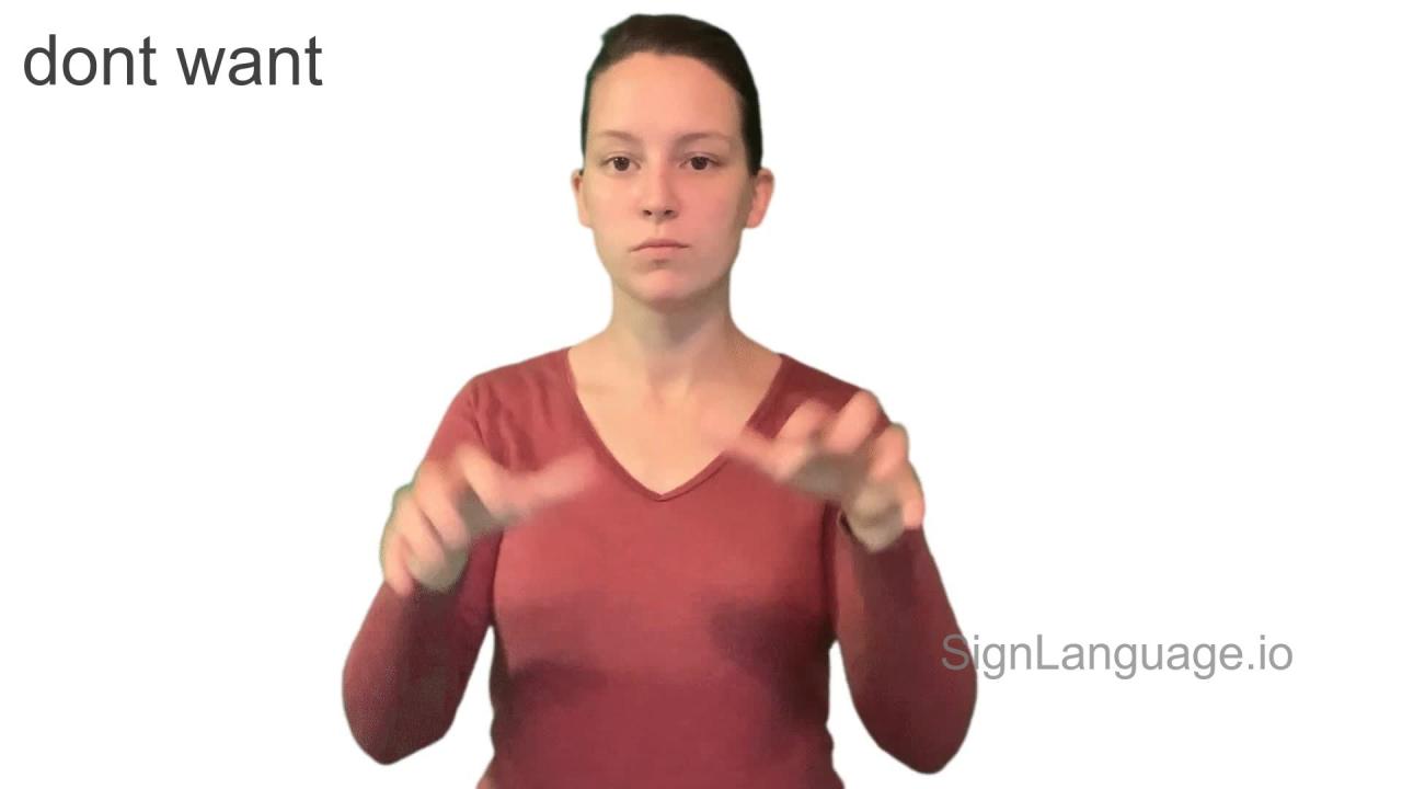 How to Negate a Sentence in ASL (Saying