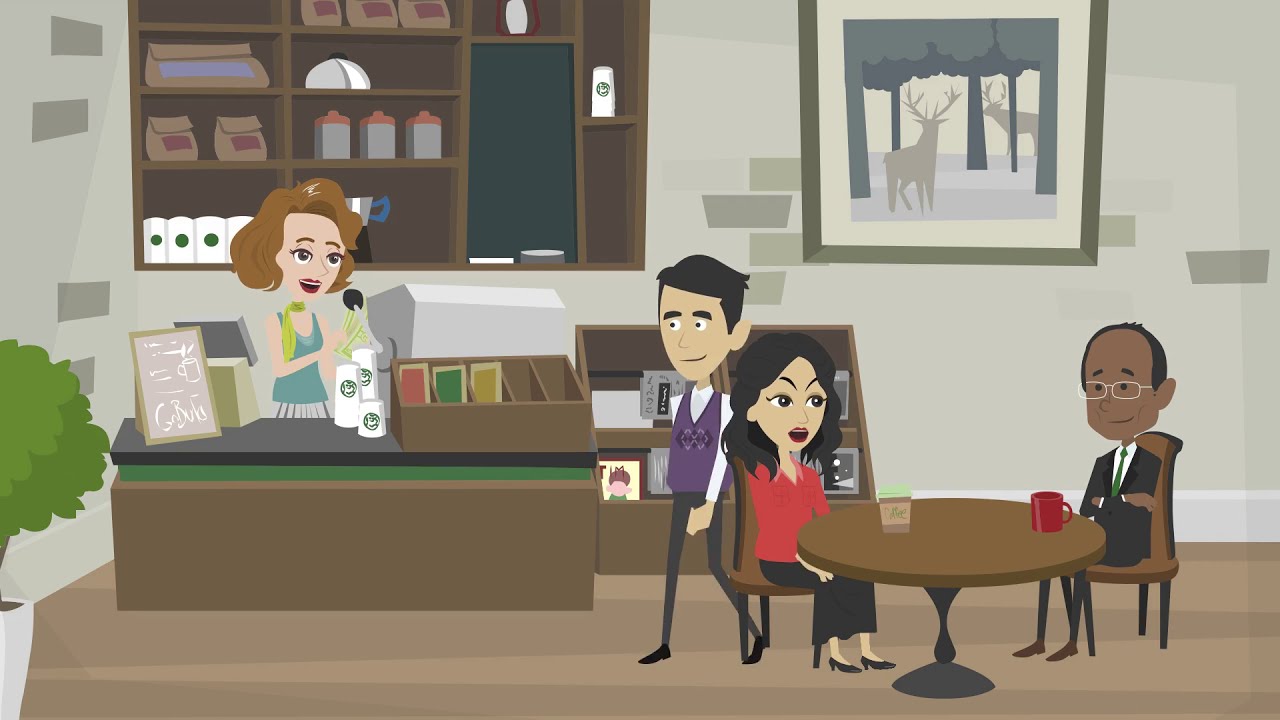 At a Coffee Shop | Short Conversations | Easy English Practice | ESL ...