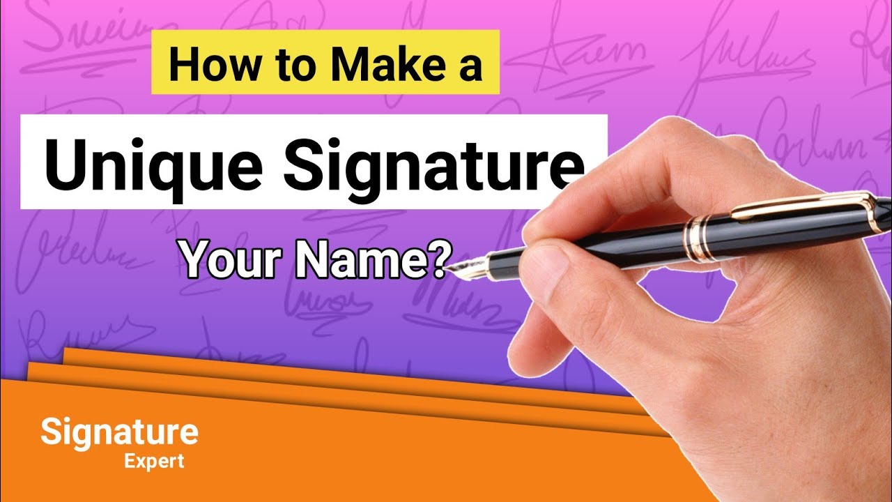 How to make a Unique Signature | Signature Style Of My Name | Beautiful ...