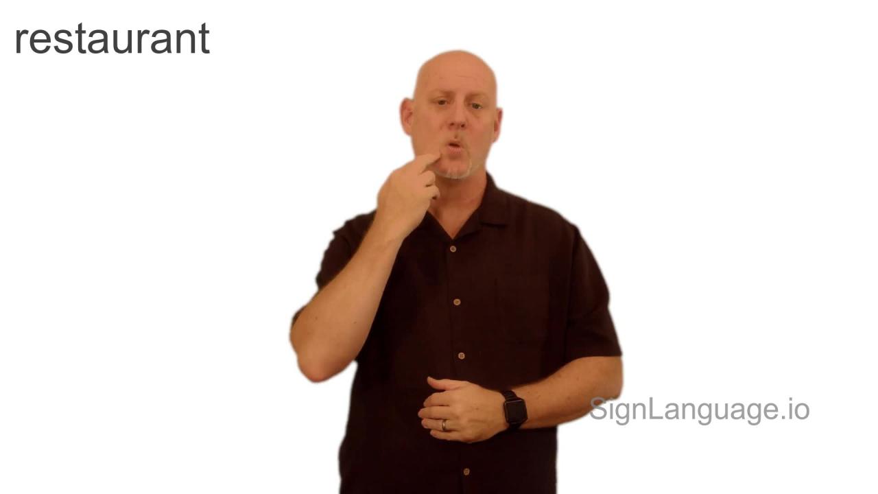 Restaurant Signs in American Sign Language #shorts - YouTube